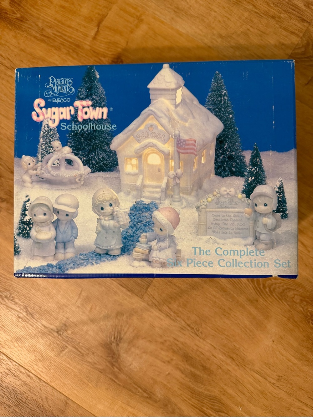 Precious Moments Sugar Town Schoolhouse, The Complete 6 Piece Collection Set
